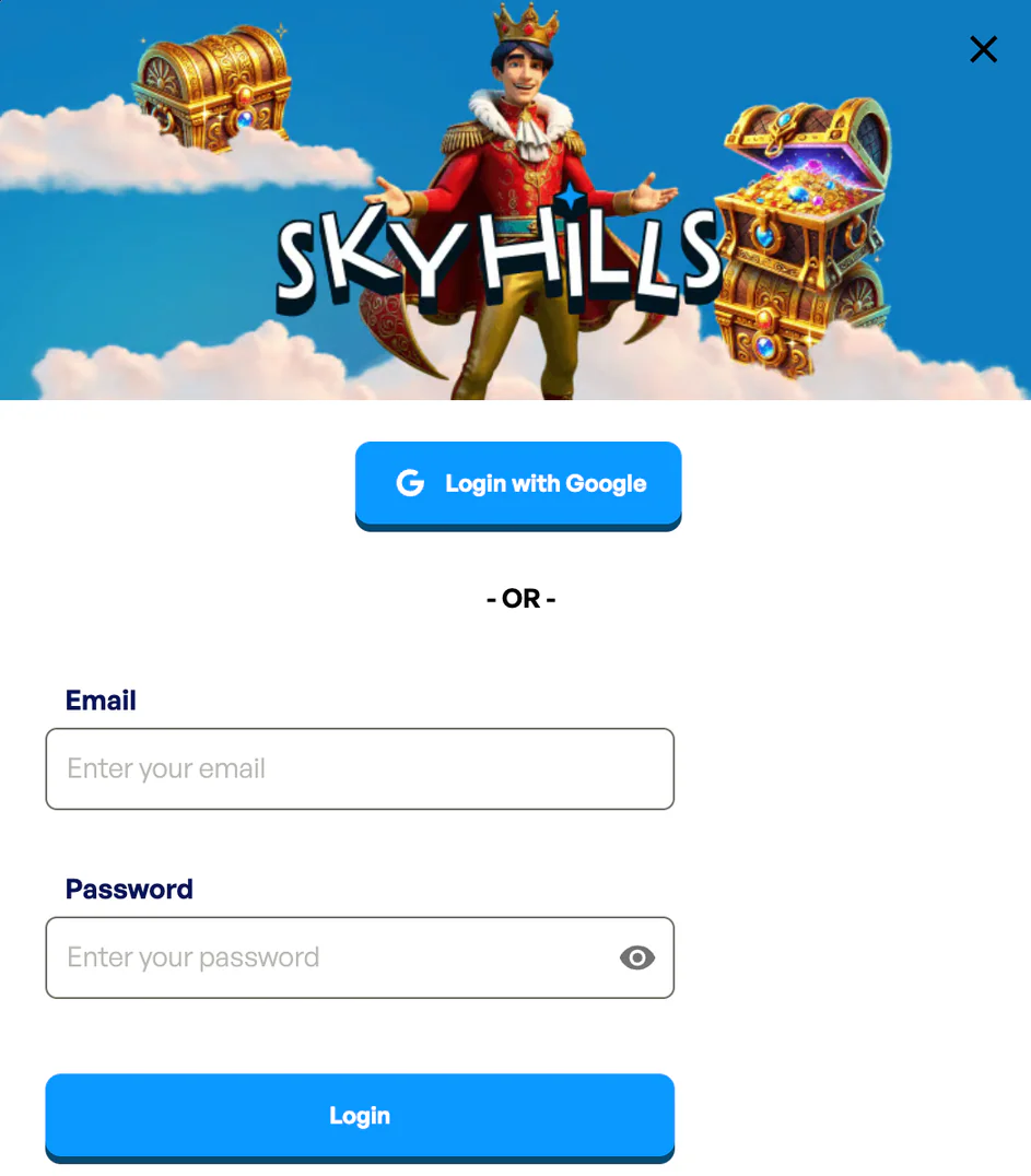 SkyHills Casino Inloggen